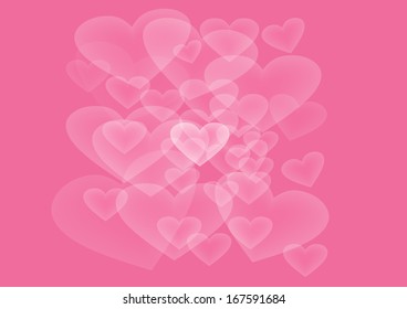Heart Valentines day card vector background eps 10