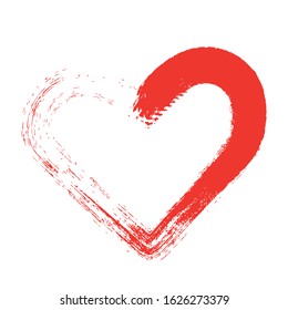 Heart Valentine's day decor isolated