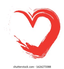 Heart Valentine's day decor isolated