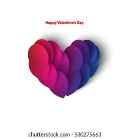Heart for  Valentine's Day Layout/Design Cover Background