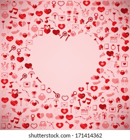 The Heart Valentine's day, Love icon 