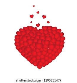 Heart. Valentine's day Posters set