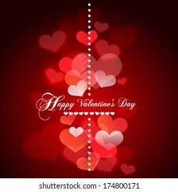 Heart for Valentines Day Red Background