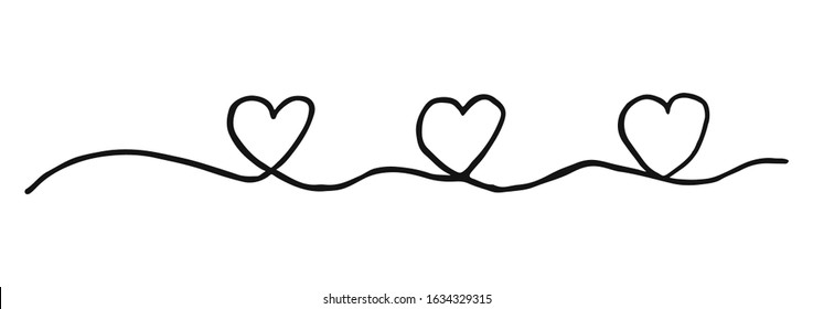 Heart Valentines Day Swash Hand Painted Stock Vector (Royalty Free ...
