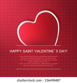 Heart. Valentines day. Vector background eps 10.