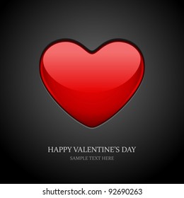 Heart Valentine's day vector background eps 10