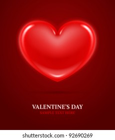Heart Valentine's day vector background eps 10