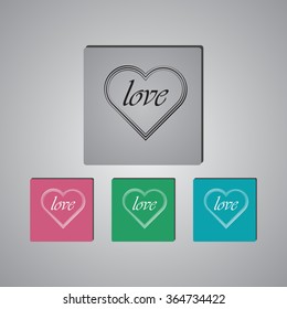 Heart - Valentine's Day vector icon