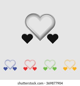 Heart - Valentine's Day vector icon