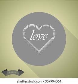 Heart - Valentine's Day vector icon
