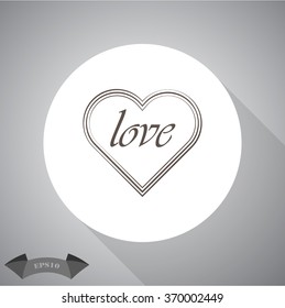 Heart - Valentine's Day vector icon