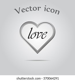Heart - Valentine's Day vector icon