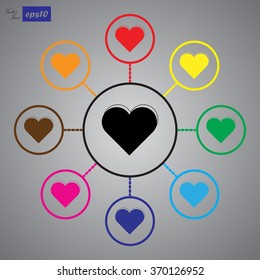 Heart - Valentine's Day vector icon