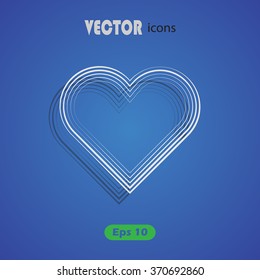 Heart - Valentine's Day vector icon