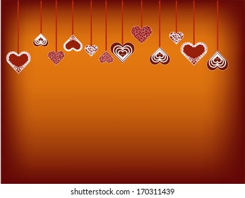 heart vector abstract background illustration