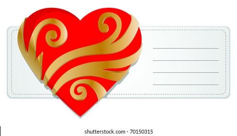 Heart - vector abstract design