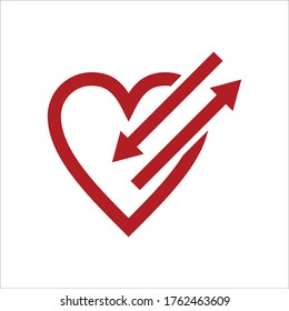 heart vector abstract logo illustration	

