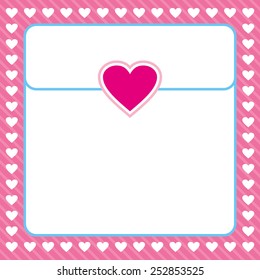 Heart vector abstract pattern background - design ideas for Valentines Day, Mothers Day and love letter