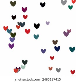 Heart vector, vector abstract, seamless pattern vector, ornament pattern, vector backgrounds, pattern design, Valentine's day pattern, heart shape, seamless background, abstract background