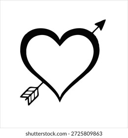 Corazón. Arte vectorial gráfico por computadora. 