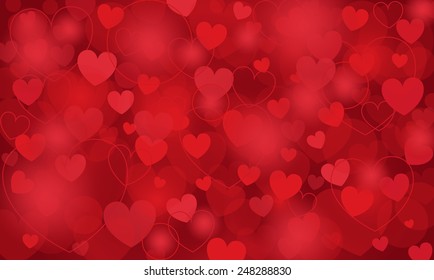 Heart Vector Background Stock Vector (Royalty Free) 248288830 ...