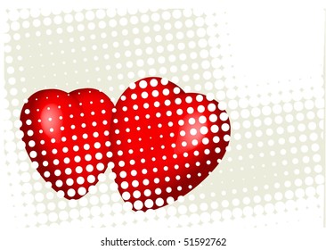 heart vector background