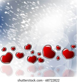 heart vector background
