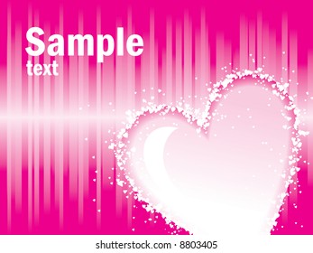 Heart vector background