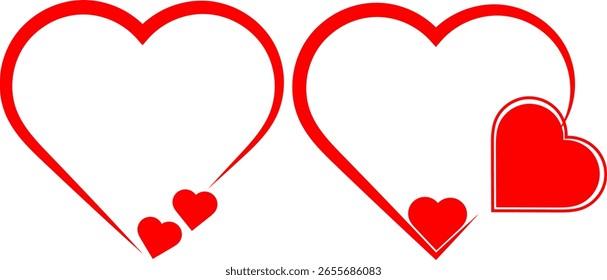 Heart Vetor and Background Design para impressionar o seu amor. Projeto do coração para muitos usos de propósito.