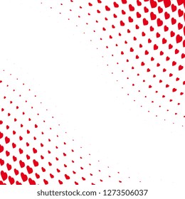 Heart vector background. Halftone effect dotted pattern