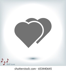 heart vector best flat icon, EPS