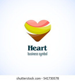 Heart Vector Business Logo Template