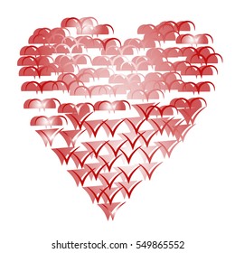 A heart. Vector cor icon. Valentine 'Dies signum. Symbol amoris. Emblem. Genus nitens. Nam graphic et telam consilium, logo. EPS10
