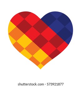 heart vector design with colorful concept