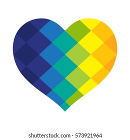 heart vector design with colorful concept