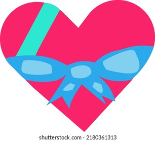 Imagen de diseño de vectores de corazón y bello arte ilustrativo