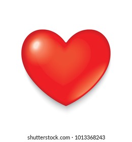 Herzvektor im Stil der Papierkunst.