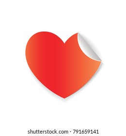 Heart vector designed in paper art style.