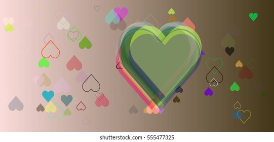 heart vector elements