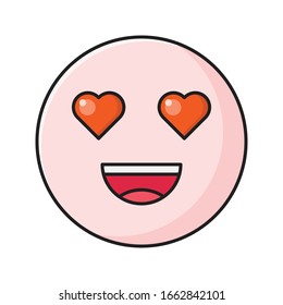 heart vector flat color icon 