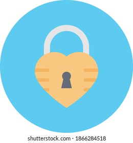 icono de color plano de vector de corazón