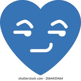 heart vector glyph flat  icon