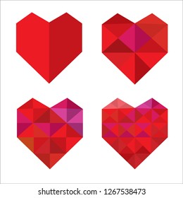 Heart Vector Graphics Designed for Valentines day.
