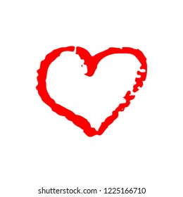 Heart vector. Hand drawn icon. Vector illustration