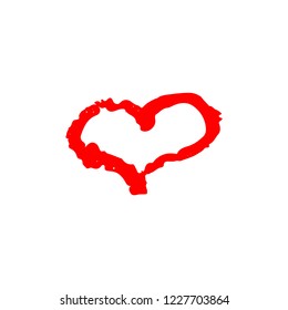 Heart vector. Hand drawn icon. Vector illustration