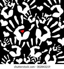 heart vector hand icon love symbol help