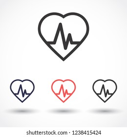 heart vector icon 10 eps