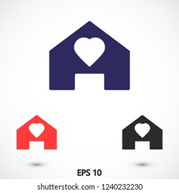 heart vector icon 10 eps