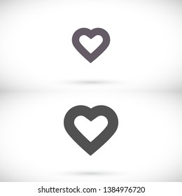 Heart vector icon, 10 EPS . Illustration design