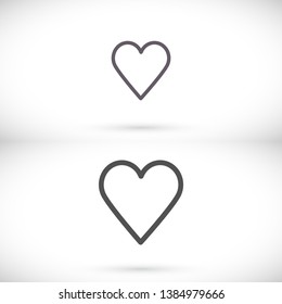 a heart vector icon 10 eps